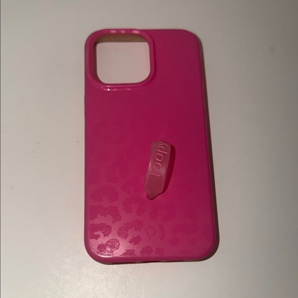 Loopy Case Hot Pink iPhone Case with Loop Grip